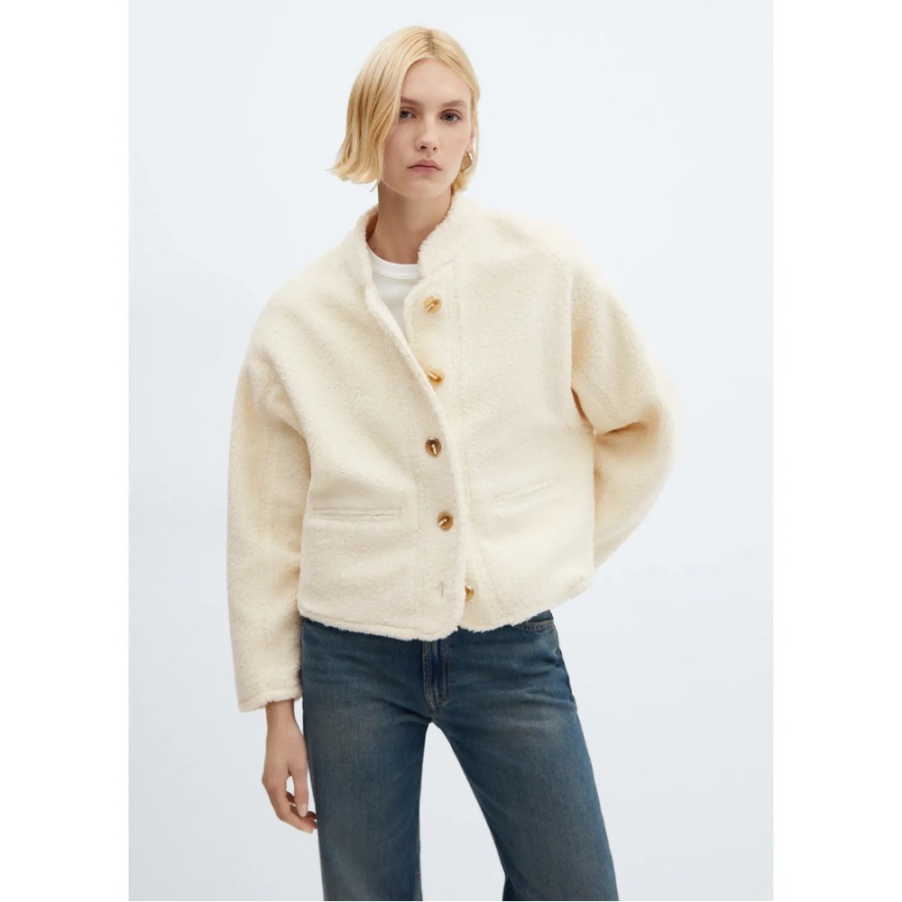 NWT Mango Shearling Chore Jacket
